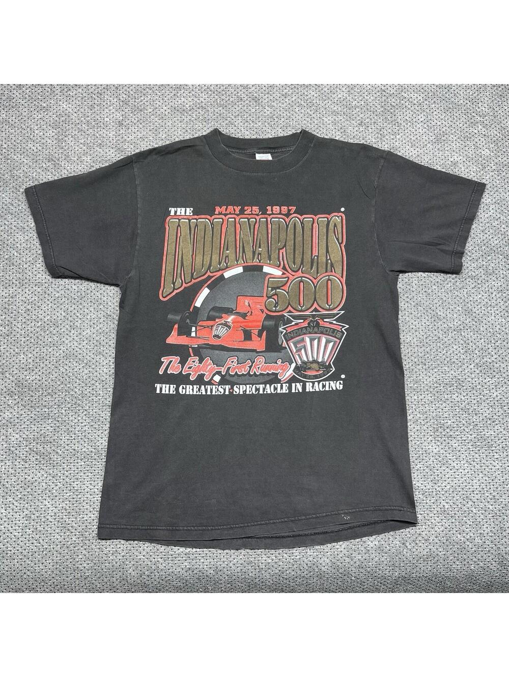 Vintage 1997 Logo 7 Indianapolis 500 The Greatest Spectacle In Racing T-Shirt L